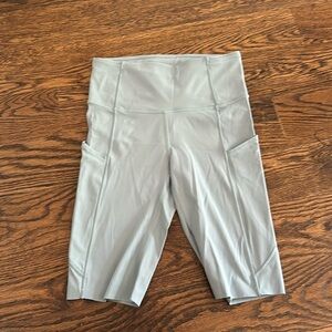 Blue Lululemon Fast Free Short 10” with pockets, size 4, very good condition